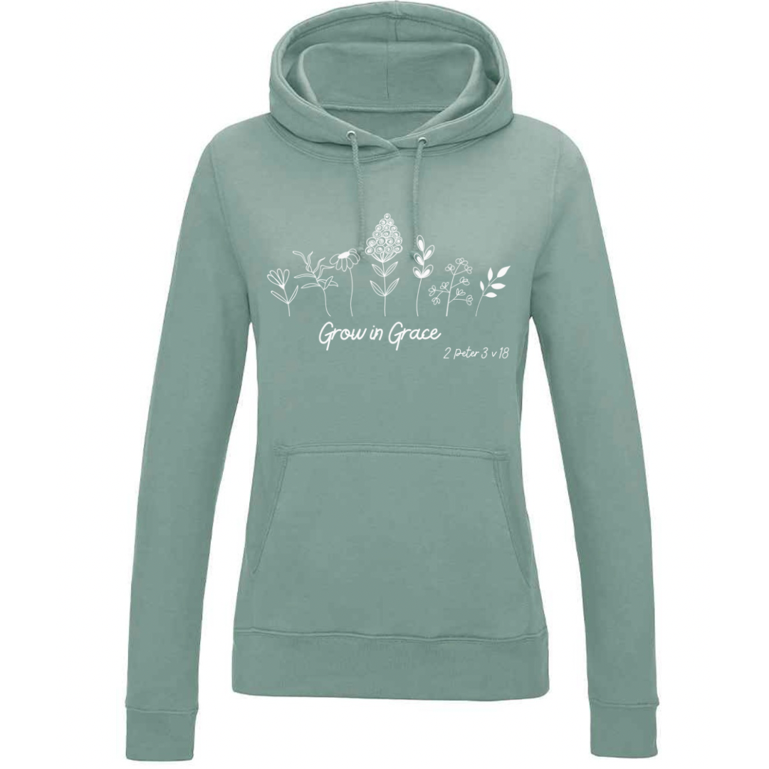 Grow in Grace Hoodie- Ladies Fit