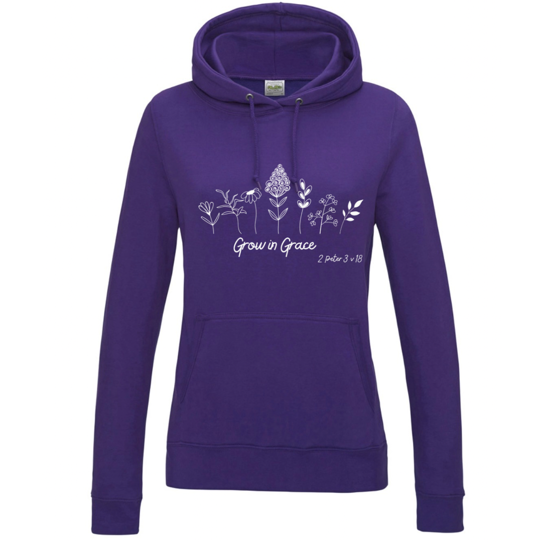 Grow in Grace Hoodie- Ladies Fit